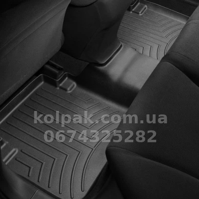 Floor mats for Honda Accord 2013-, with raised edges, rear, black, Weathertech 444812 — photo 2