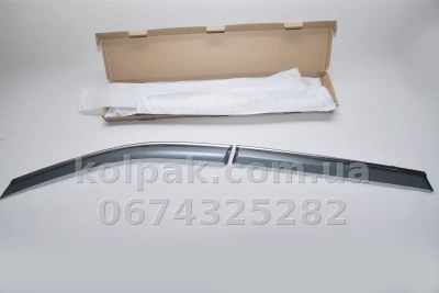 Window wind deflectors for with chrome finish adhesive-fit Nissan X-Trail T32 2014β2021 HAVOC Window wind deflectors for with chrome finish adhesive-fit Nissan X-Trail T32 2014β2021 HAVOC β photo 5