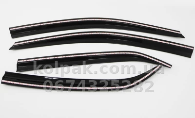 Дефлектори вікон Toyota Corolla 2007-2013 4 шт. Clover AC A169 — фото 4