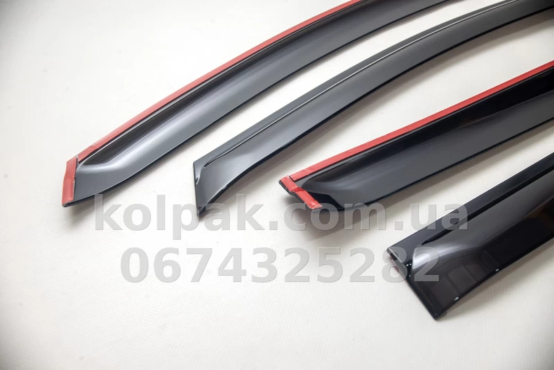 Дефлектори HAVOC Jeep Grand Cherokee WK2 2011–2021 | вітровики на скотчі MJGChe1121