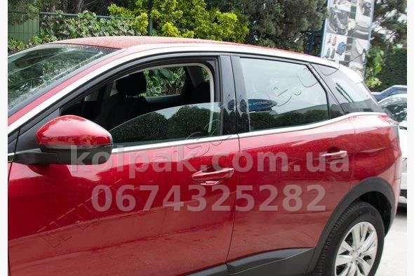 Chromowane listwy dolne szyb (8 szt.) Peugeot 3008 2016-, Carmos, 64503382 Chromowane listwy dolne szyb (8 szt.) Peugeot 3008 2016-, Carmos, 64503382 — zdjęcie 1