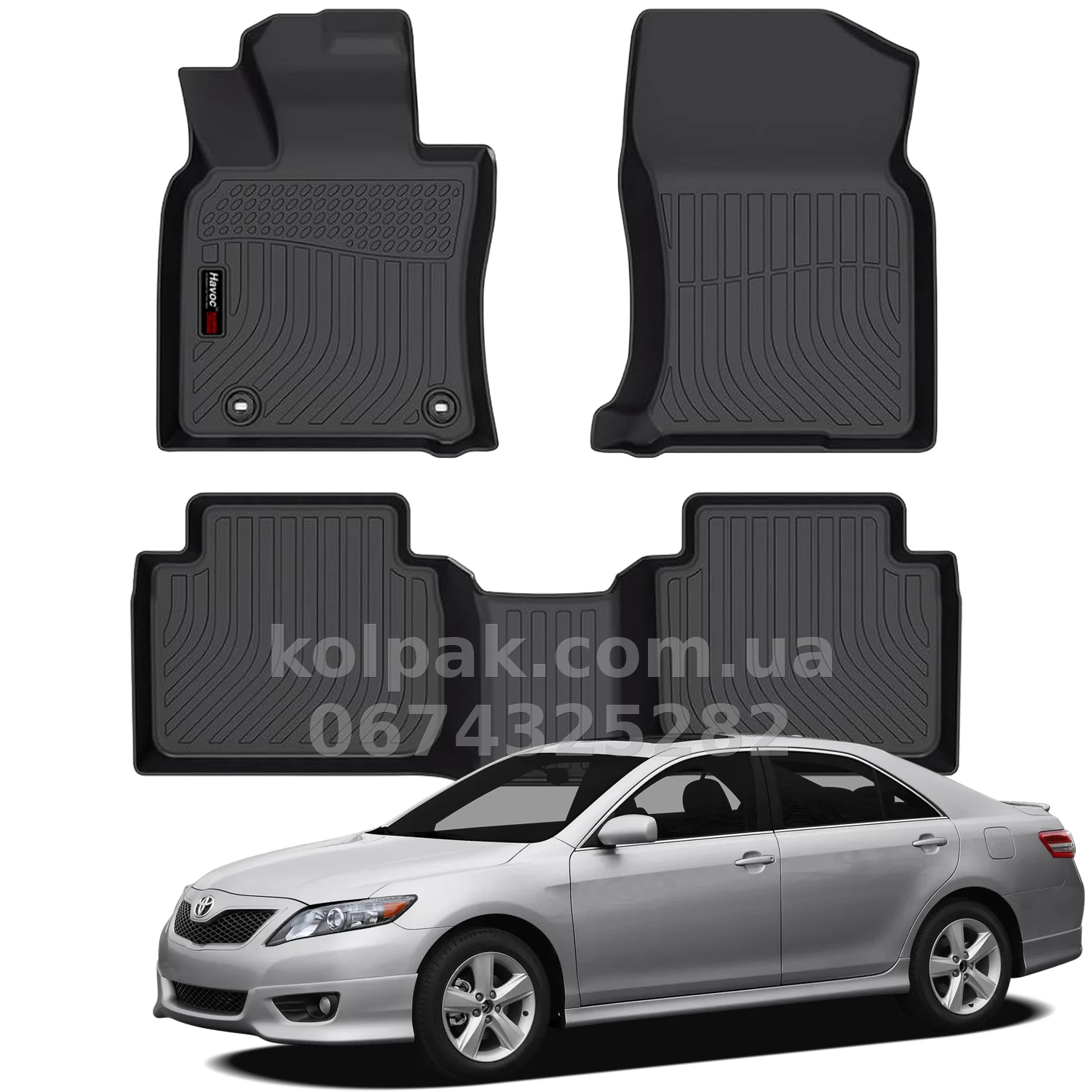 All-weather floor mats for Toyota Camry 2007–2011 HAVOC™ Maximum Coverage All-weather floor mats for Toyota Camry 2007–2011 HAVOC™ Maximum Coverage — photo 1