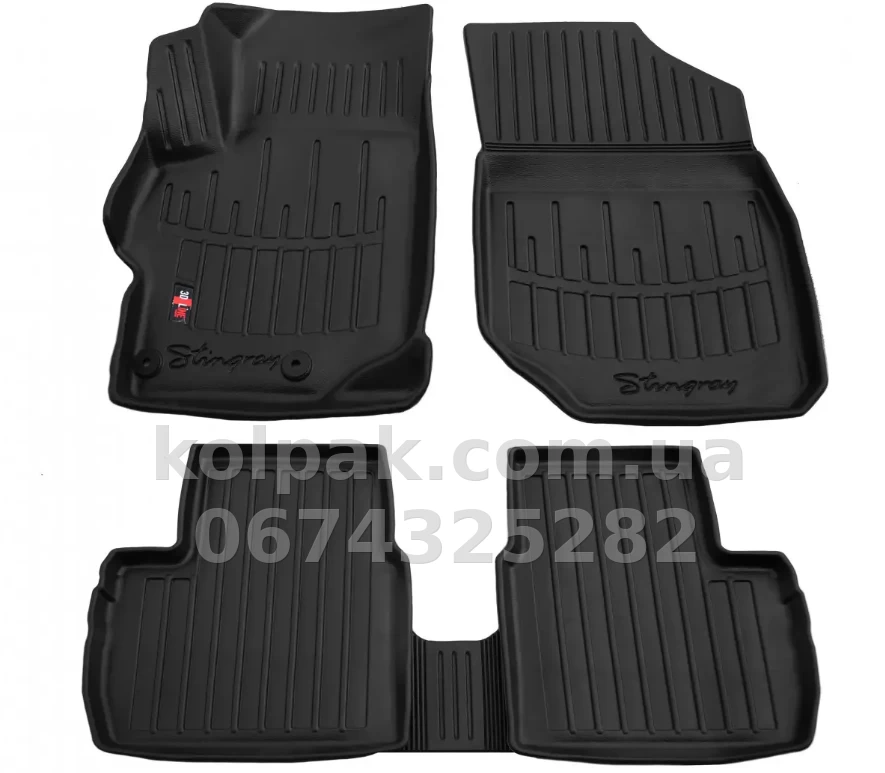 Поліуретанові килимки в салон Peugeot 301 2012-/Citroen C-Elysse 2012-, з бортиком, 5 шт., Stingray, 5016025 Поліуретанові килимки в салон Peugeot 301 2012-/Citroen C-Elysse 2012-, з бортиком, 5 шт., Stingray, 5016025 — фото 1