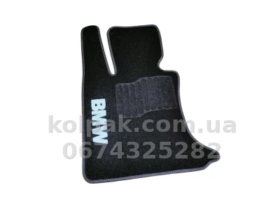 Ворсові килимки в салон BMW 5-Series E60 2003-2010, чорні, 5 шт., AVTM BLCCR1045 — фото 2