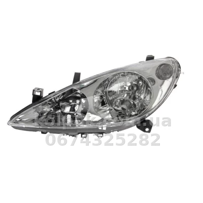 Передня ліва фара Peugeot 307 2000-2005, H7/H1/H1, електричне регулювання, Depo, 550-1128L-LDEMF Передня ліва фара Peugeot 307 2000-2005, H7/H1/H1, електричне регулювання, Depo, 550-1128L-LDEMF