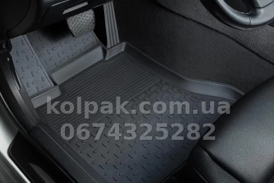 Floor mats for Hyundai Santa Fe 4 2018-, 5 seats, Rubber, 5 pcs, Seintex, 95836 Floor mats for Hyundai Santa Fe 4 2018-, 5 seats, Rubber, 5 pcs, Seintex, 95836 β photo 3