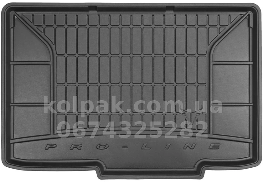 Boot mat for Opel Corsa E 2014-2019, lower level, with spare wheel, 2 row not adjustable, Pro-Line, Frogum FG TM549604 Boot mat for Opel Corsa E 2014-2019, lower level, with spare wheel, 2 row not adjustable, Pro-Line, Frogum FG TM549604 β photo 1