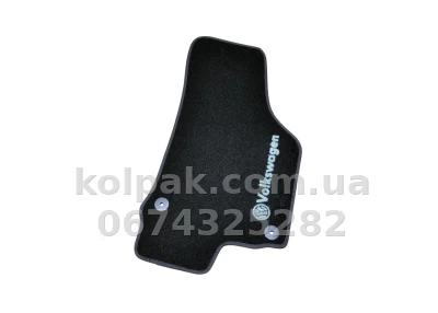 Carpet floor mats for Volkswagen Jetta 5 2005-2011/Golf 5/6 2003-20012, black, 5 pcs, AVTM BLCCR1658 — photo 3