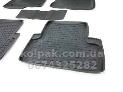 Floor mats for Honda Accord 2008-2012, Rubber, 5 pcs, Seintex, 86251 — photo 6
