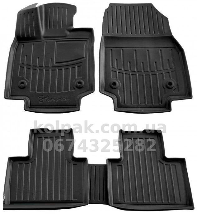 Polyurethane floor mats for Toyota Corolla Cross XG10 2022-, with raised edges, 5 pcs, Stingray, 5022315 Polyurethane floor mats for Toyota Corolla Cross XG10 2022-, with raised edges, 5 pcs, Stingray, 5022315 β photo 1