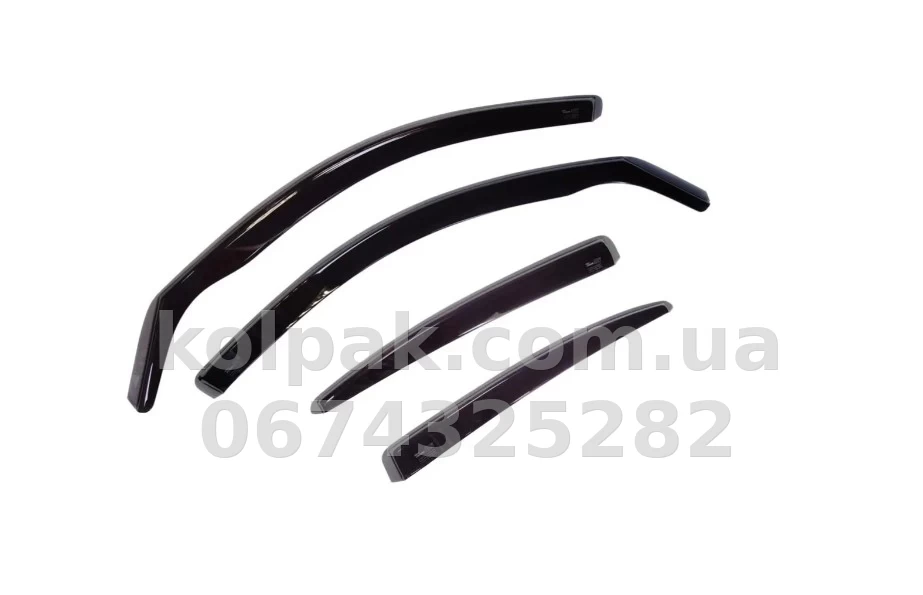 In-channel window wind deflectors for Toyota Camry XV80 2024-4 pcs Heko 29686 In-channel window wind deflectors for Toyota Camry XV80 2024-4 pcs Heko 29686 β photo 1