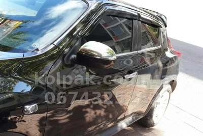 Дефлектори вікон (вітровики) Nissan Juke 2010-2019 4 шт. SP-S-86 SUNPLEX — фото 4