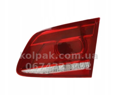 Задній правий ліхтар Volkswagen Passat B7 SD 2011-2015, EUR, (без ламп) (W5W*2), внутрішній, Depo, 441-1330R-LD-UE Задній правий ліхтар Volkswagen Passat B7 SD 2011-2015, EUR, (без ламп) (W5W*2), внутрішній, Depo, 441-1330R-LD-UE