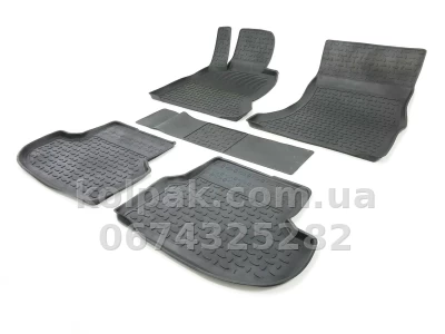 Floor mats for BMW 5-Series F10 2013-2016, Rubber, 5 pcs, Seintex, 88278 Floor mats for BMW 5-Series F10 2013-2016, Rubber, 5 pcs, Seintex, 88278 β photo 2