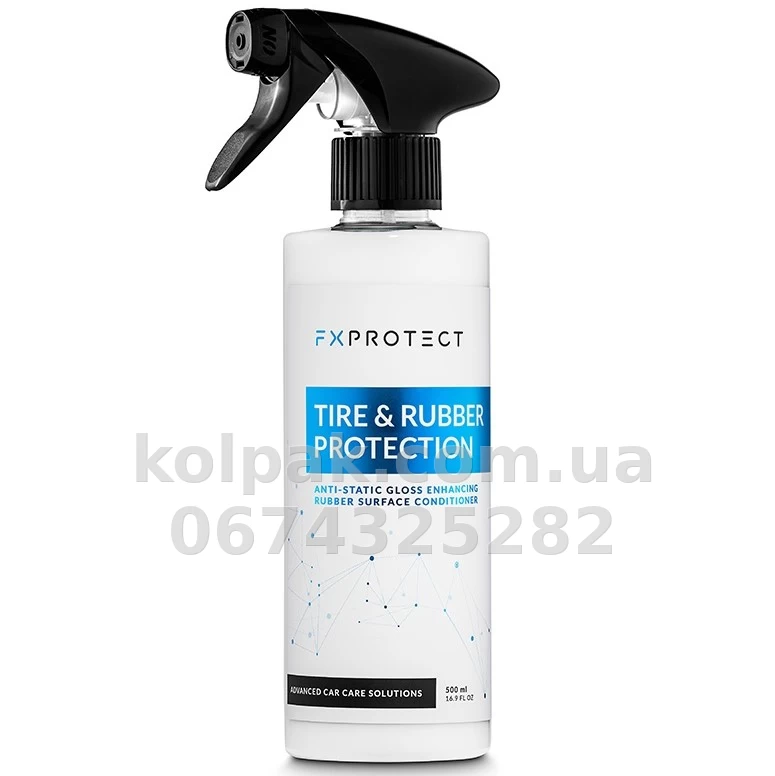 Preparat FX Protect do ochrona i pielęgnacja za guma powierzchnie z kokos olej i krzemoorganiczny polimery Tire And Rubber Protection, 500 ml, FX Protect K9GXLR-462 Preparat FX Protect do ochrona i pielęgnacja za guma powierzchnie z kokos olej i krzemoorganiczny polimery Tire And Rubber Protection, 500 ml, FX Protect K9GXLR-462 — zdjęcie 1