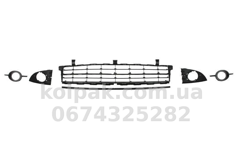 Bumper grille Renault Scenic 2006-2008, centre, left+right, set, AVTM, 7701477302, 5609 913 Bumper grille Renault Scenic 2006-2008, centre, left+right, set, AVTM, 7701477302, 5609 913 β photo 1