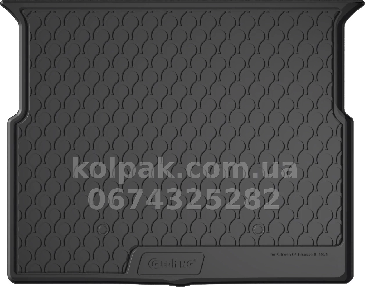 Килимок у багажник Citroen C4 Picasso/C4 SpaceTourer 2013-2022, нижній рівень, GledRing GR 1751 Килимок у багажник Citroen C4 Picasso/C4 SpaceTourer 2013-2022, нижній рівень, GledRing GR 1751 — фото 1