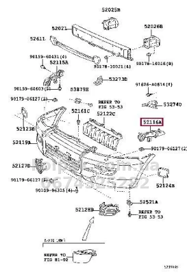 Оригінальне ліве кріплення переднього бампера Toyota Land Cruiser Prado 120 2003-2009, 5211660131 Оригінальне ліве кріплення переднього бампера Toyota Land Cruiser Prado 120 2003-2009, 5211660131 — фото 3