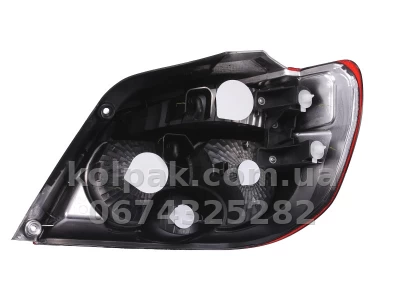 Rear left light Mitsubishi Outlander 2005-2008, red frame, Depo, 214-1992L-UQVR — photo 2