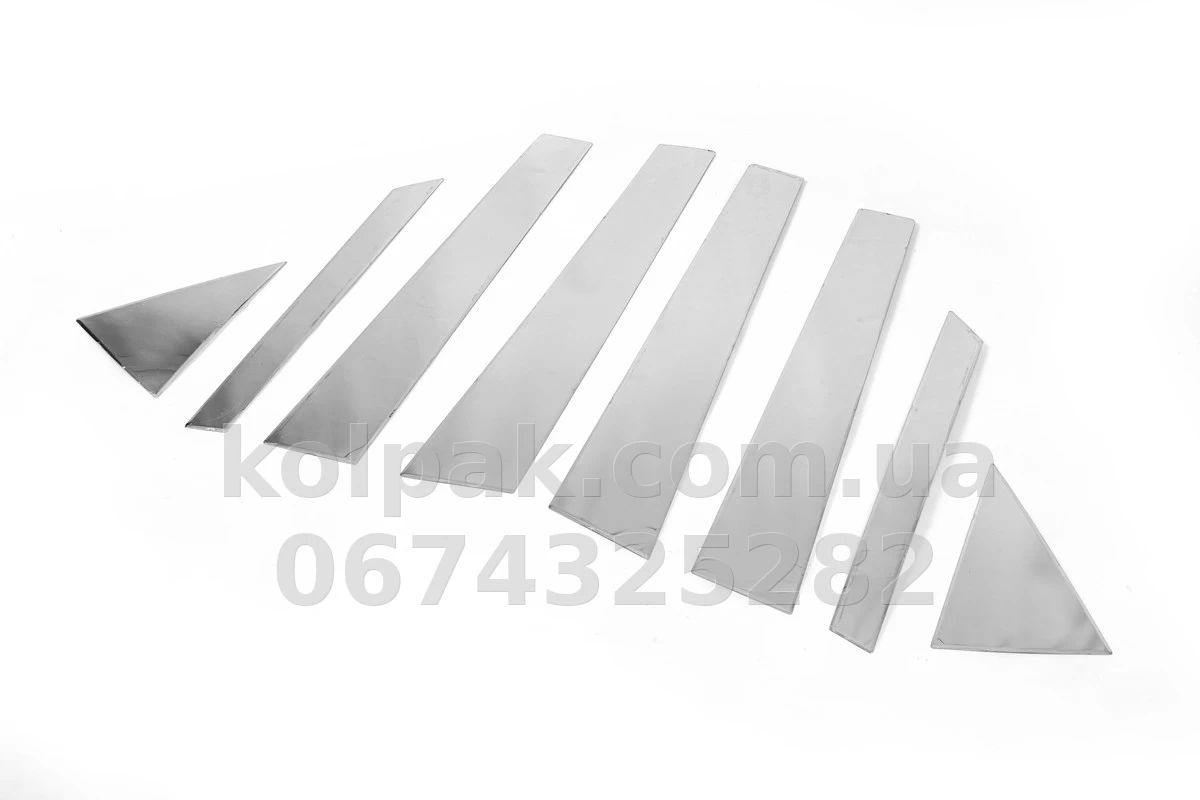 Chrome door pillar trims (4 pcs) Hyundai IX35 2010-, Carmos, 64545073 Chrome door pillar trims (4 pcs) Hyundai IX35 2010-, Carmos, 64545073 β photo 1