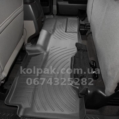 Floor mats for Ford F150 2009-, SuperCab, with raised edges, rear, black, Weathertech 441794 — photo 2