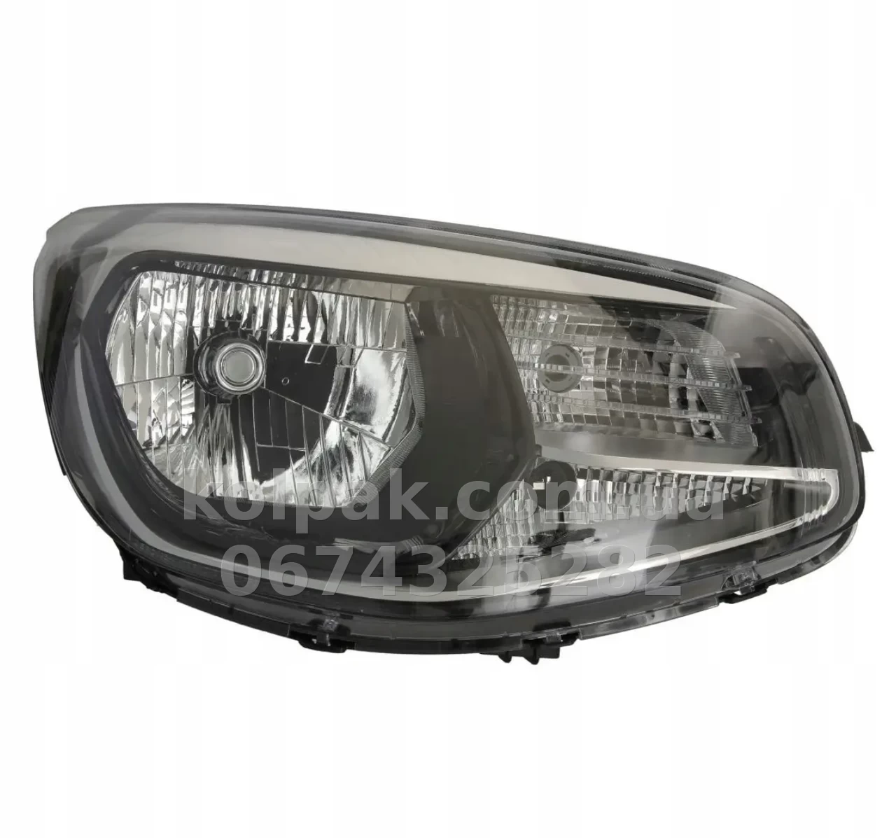 Front right headlight Kia Soul 2014-2016, electric adjustment, without bulbs (H4/PY21W/P21/5W), with function DRL, Depo, 2231157RLDEM2 Front right headlight Kia Soul 2014-2016, electric adjustment, without bulbs (H4/PY21W/P21/5W), with function DRL, Depo, 2231157RLDEM2 β photo 1