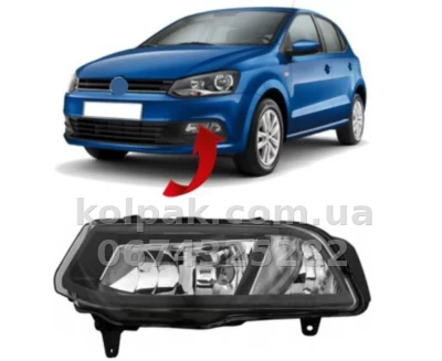 Передня ліва протитуманна фара Volkswagen Polo 5 HB 2015-2018, без ламп (H8), без функції DRL, Depo, 441-2056L-UEN Передня ліва протитуманна фара Volkswagen Polo 5 HB 2015-2018, без ламп (H8), без функції DRL, Depo, 441-2056L-UEN — фото 2