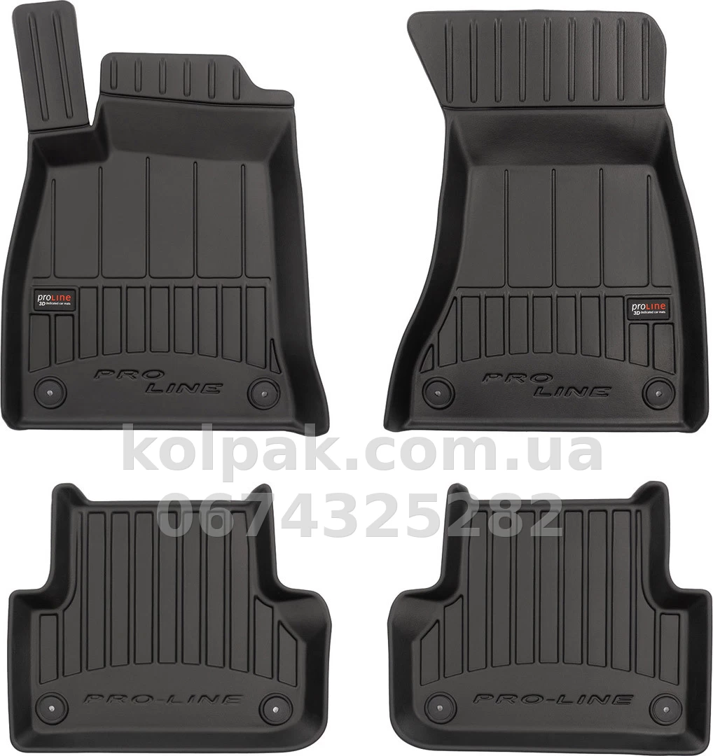 Floor mats for Audi A4/S4/RS4 B9 2016-, Proline 3D, Frogum, FG 3D407596 Floor mats for Audi A4/S4/RS4 B9 2016-, Proline 3D, Frogum, FG 3D407596 β photo 1