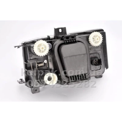 Front left headlight Volkswagen Polo/Caddy 2000-2002, H4, electric/manual adjustment, Depo, 441-1127L-LD-EN — photo 2