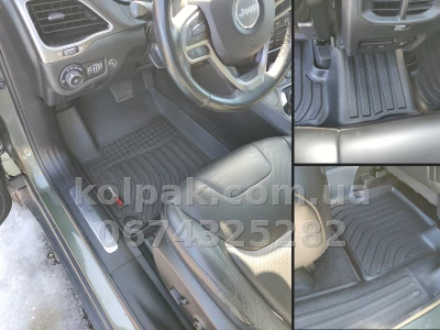 Всепогодні килимки в салон Jeep Cherokee 2014–2024 HAVOC™ Maximum Coverage — фото 7