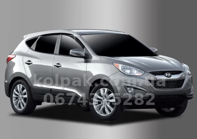 Дефлектори вікон Hyundai ix35 2010- 4 шт. Clover AC A116 — фото 5