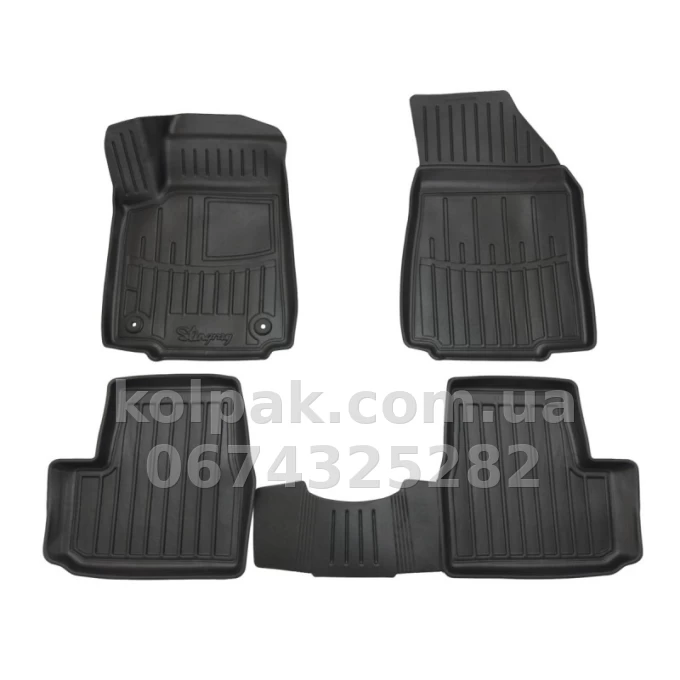 Floor mats for Citroen C3 2024- petrol version, with raised edges, polyurethane, 4 pcs Stingray 5003134 Floor mats for Citroen C3 2024- petrol version, with raised edges, polyurethane, 4 pcs Stingray 5003134 β photo 1