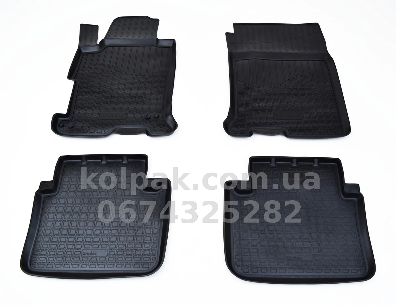 Polyurethane floor mats for Honda Accord 9 2013-, Norplast, NPA10-C30-010 Polyurethane floor mats for Honda Accord 9 2013-, Norplast, NPA10-C30-010 β photo 1