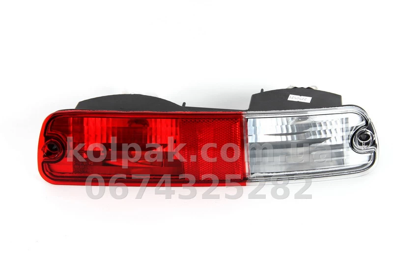 Задній лівий ліхтар Mitsubishi Pajero 3 2002-2006, нижній, у бампері, Depo, 214-1317L-UE Задній лівий ліхтар Mitsubishi Pajero 3 2002-2006, нижній, у бампері, Depo, 214-1317L-UE — фото 1