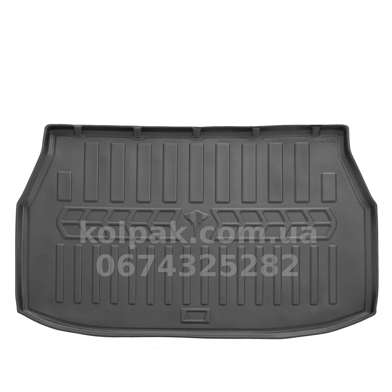 Polyurethane boot mat for Nissan Qashqai+2 2008-2014, 5 seats, with raised edges, Stingray 6014181 Polyurethane boot mat for Nissan Qashqai+2 2008-2014, 5 seats, with raised edges, Stingray 6014181 β photo 1