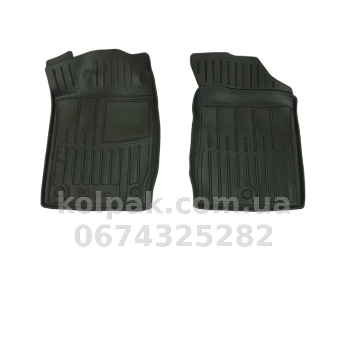 Polyurethane floor mats for Renault Clio Symbol 1999-2008 with raised edges, 2 pcs Stingray 5018472 Polyurethane floor mats for Renault Clio Symbol 1999-2008 with raised edges, 2 pcs Stingray 5018472 β photo 1