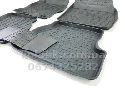 Floor mats for Ford Focus 2 2004-2011, Rubber, 5 pcs, Seintex, 01222 — photo 6