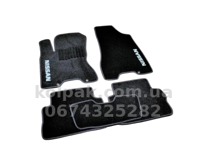 Ворсові килимки в салон Nissan X-Trail T31 2007-2014, Premium, чорні, AVTM BLCLX1433 Ворсові килимки в салон Nissan X-Trail T31 2007-2014, Premium, чорні, AVTM BLCLX1433