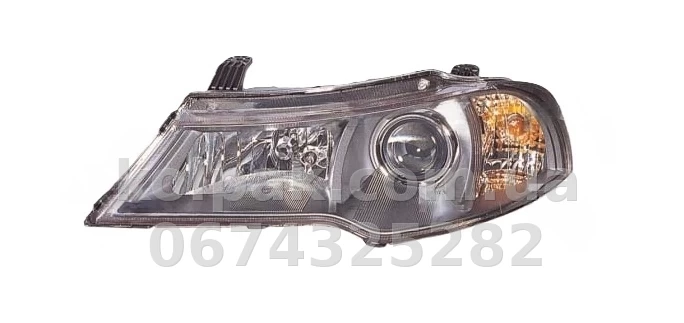 Передня ліва фара Daewoo Nexia (N150) 2008-2014, електричне регулювання, без коректора, без ламп, чорна (H7/H1/PY21W/W5W) Depo 222-1117L-LDEM2 Передня ліва фара Daewoo Nexia (N150) 2008-2014, електричне регулювання, без коректора, без ламп, чорна (H7/H1/PY21W/W5W) Depo 222-1117L-LDEM2 — фото 1