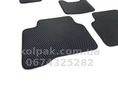 Килимки в салон Nissan X-Trail T30 2001-2007, EVA, чорні, 5 шт., AVTM BLCEV1432 — фото 5