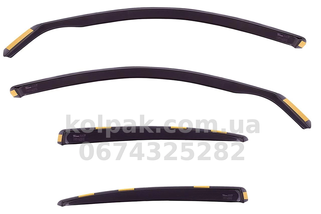 In-channel window wind deflectors for BMW E60 Sedan 2004- 4D 4 pcs 11132 Heko In-channel window wind deflectors for BMW E60 Sedan 2004- 4D 4 pcs 11132 Heko β photo 1