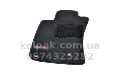 Ворсові килимки в салон Toyota Land Cruiser Prado 120 2003-2009, Premium, чорні, AVTM BLCLX1636 — фото 3