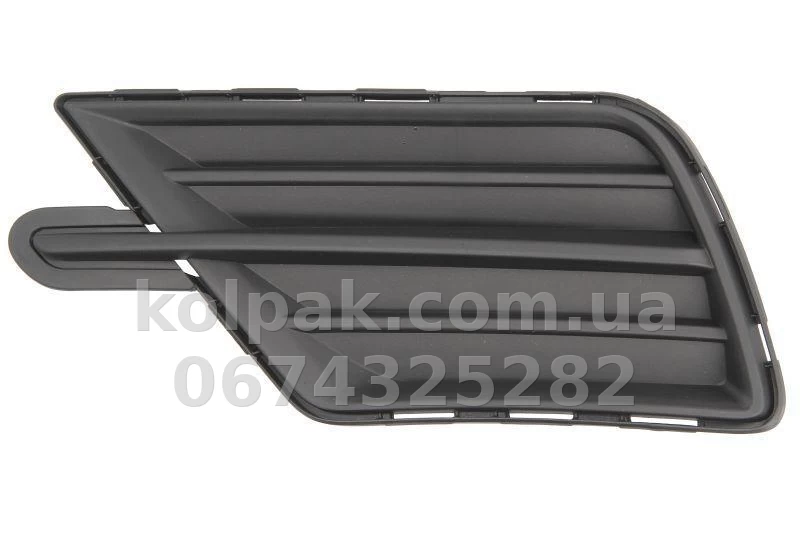 Ліва решітка бампера Volkswagen Caddy 3 2015-, без отвору для протитуманної фари, сіра, AVTM, 2K5853665B9B9, 7440 913 Ліва решітка бампера Volkswagen Caddy 3 2015-, без отвору для протитуманної фари, сіра, AVTM, 2K5853665B9B9, 7440 913 — фото 1