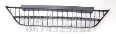 Решітка бампера Fiat Linea 2013-2016, середня, чорна, без молдинга, AVTM, 735547956, 182609912