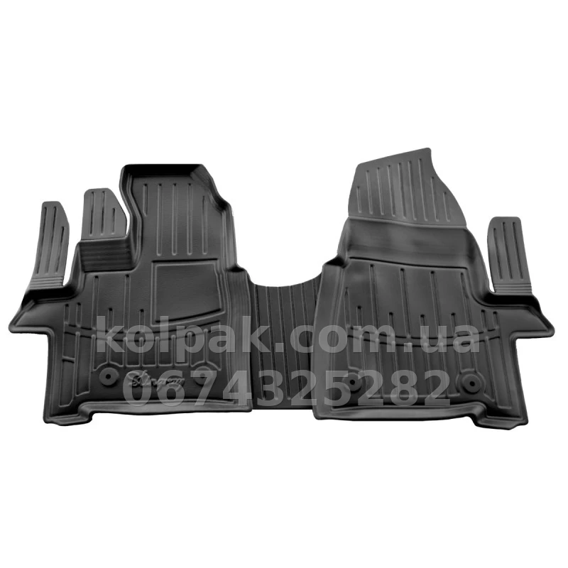 Polyurethane floor mats for Ford Tourneo Custom 2012-1 line, with raised edges, 3 pcs Stingray 5007215 Polyurethane floor mats for Ford Tourneo Custom 2012-1 line, with raised edges, 3 pcs Stingray 5007215 β photo 1