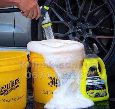 Автошампунь із воском Meguiars Ultimate Wash & Wax, 1,42 л, Meguiars G17748 Автошампунь із воском Meguiars Ultimate Wash & Wax, 1,42 л, Meguiars G17748 — фото 7