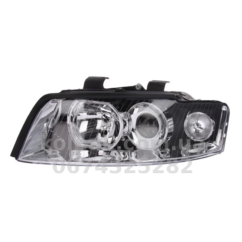 Передня ліва фара Audi A4 2001-2004, H7/H7, електричне регулювання, Depo, 441-1146L-ND-EM Передня ліва фара Audi A4 2001-2004, H7/H7, електричне регулювання, Depo, 441-1146L-ND-EM — фото 1