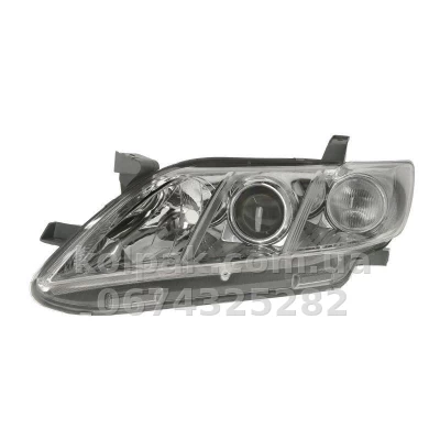 Передня ліва фара Toyota Camry 2006-2009, H7/HB3, з білим покажчиком повороту, електричне регулювання, Depo, 212-11K9L-LD-EM Передня ліва фара Toyota Camry 2006-2009, H7/HB3, з білим покажчиком повороту, електричне регулювання, Depo, 212-11K9L-LD-EM