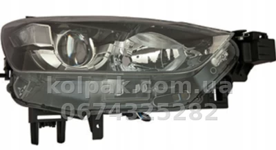 Front right headlight Mazda CX-3 2015-2017, electric adjustment, without bulbs (H11/H15/W5W), without cover, Depo, 2161173RLDEM2 — photo 2