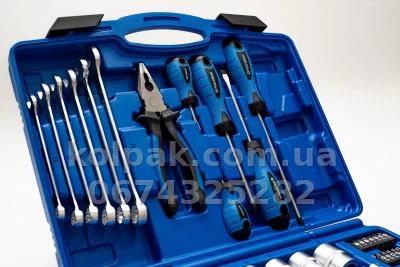 Tool set 1/4", 1/2" 56 pieces (plastic case) MG10056 MAGMA — photo 5